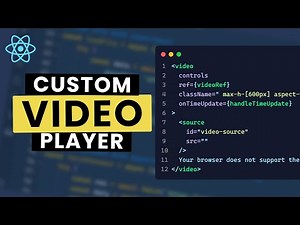 Custom Video Player Controls with React