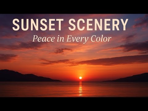 🌇 *Breathtaking Sunset Scenery | Relaxing Nature View to Calm Your Mind & Soul ✨*