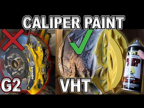 HOW TO PROPERLY PAINT YOUR BRAKE CALIPERS USING VHT CALIPER PAINT AND TAKING OFF G2 EPOXY PAINT