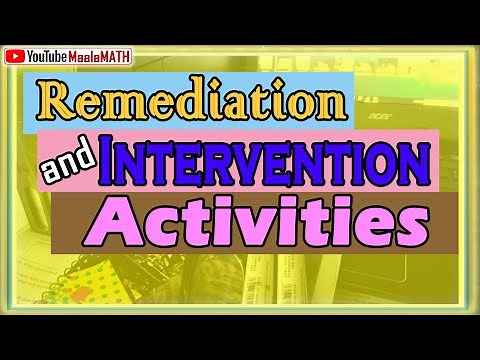 Second Set of Samples- Intervention and Remediation Activities