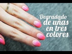 Cómo hacer un degradado en las uñas paso a paso con tres colores | Nail Art