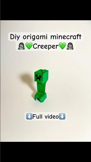 Diy origami minecraft