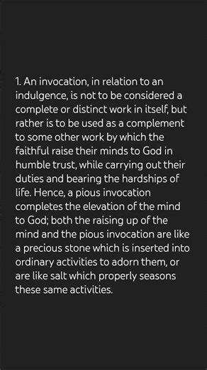 An invocation is not a work, it's a complement to indulgenced works