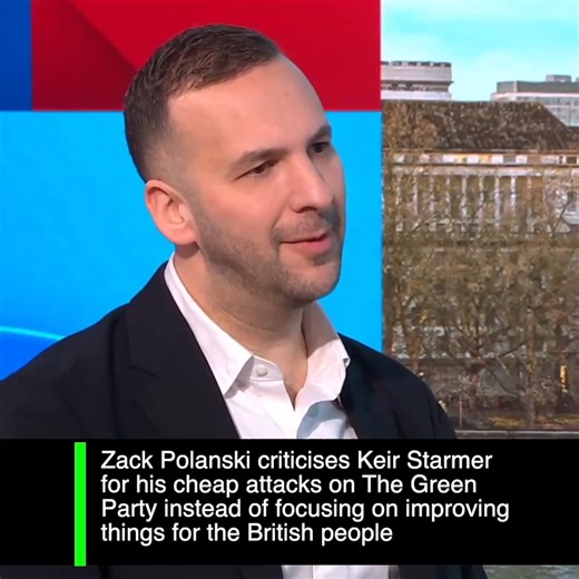 Farrukh on Instagram: "Zack Polanski criticises Keir Starmer for his cheap attacks on The Green Party instead of focusing on improving things for the British people"