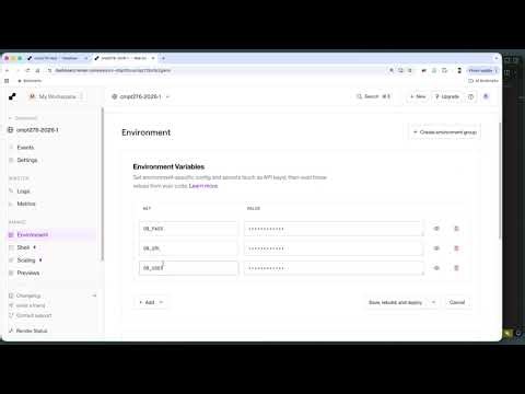 How to Add Environment Variables to Render