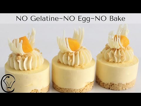 Mini Mango Cheesecakes NO Gelatine NO Egg NO Bake Make Ahead Mini Desserts MUST TRY!