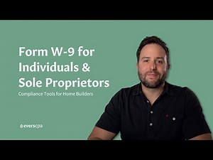 IRS Form W-9 | How to Fill Out W-9 as an Individual Sole Proprietor | W-9 Tax Form Explained