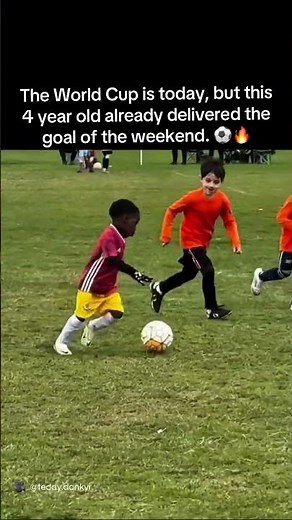 The World Cup is today, but Teddy already delivered the goal of the weekend. ⚽️🔥