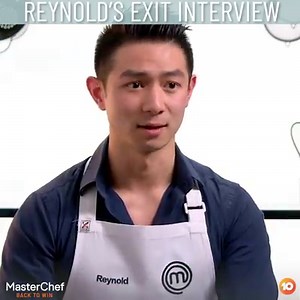 The MasterChef journey has sadly come to an end for our dessert king, Reynold Poernomo 😢 We're going to miss him and his incredible creations in the kitchen! Catch his full exit interview 👉 bit.ly/2WwTZyL | MasterChef Australia