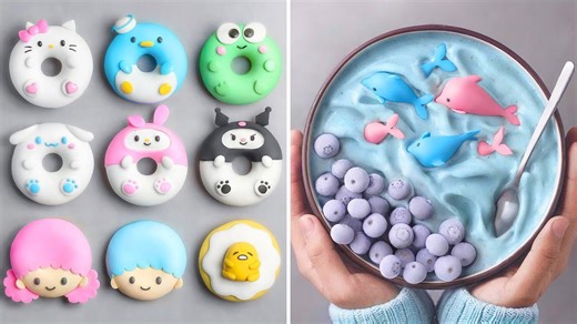 How to Make Cute Character Cookies and Ocean-Themed Dessert Bowls