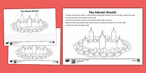 Advent Wreath Coloring Worksheet