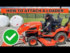 How to Attach a Loader to a Tractor #kubota #howto #homestead #farming #tractor