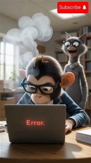 “Funny Monkey & Cat Comedy | Pixar Style Cartoon Shorts 😂🐒🐱”