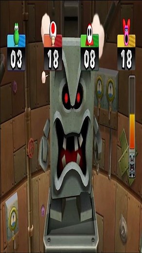 " Mario Party 9 :Destroy the Giant Thwomp A Test of Skill and Strategy!