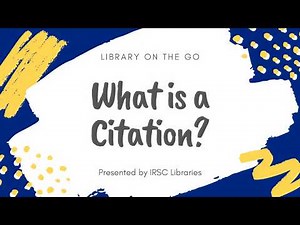 What is a Citation?