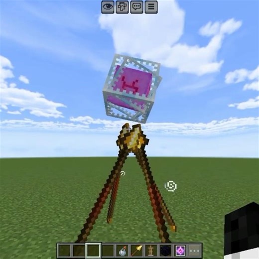 Minecraft crystal stand | #minecraftbuilds #minecrafttutorial #minecraft #gaming #tips #tipsandtrick