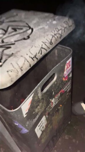 B-Böller in Mülltonne #fireworks #experiment