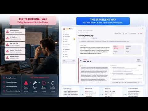 ErrorLens.ai Demo | AI-Powered Error Log Analysis, SQL Debugging & Root Cause Detection