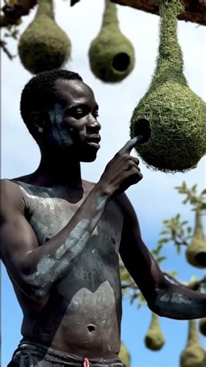 Stilt Walker Weaver Nest Inspection