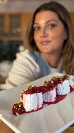 Joanna Moeller on Instagram: "Fresh Ricotta Hearts | Raspberry-Rose Compote |Salty Crushed Pistachio Soft, milky bufala ricotta. Warm, jewel-toned raspberries. A hint of rose and lemon. This is a Valentine’s dessert that feels romantic without trying too hard—perfect with Champagne or served simply at the end of dinner. Made with fresh bufala ricotta hearts from @lionilatticini 🤍 Ingredients: Raspberry–Rose Compote • 2 pints fresh raspberries • 2 tbsp honey • 1 tbsp rose powder • Pinch of sea s