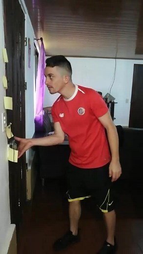 Interactive Indoor Challenge with Sticky Notes