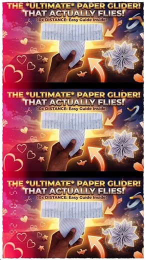 The ULTIMATE Paper Glider That Never Lands! ✈️ (Easy Step-by-Step) #shortsfeed