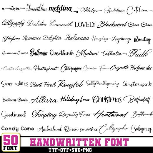 Ultimate Font Bundle,handwritting Font,calliography Font,font Svg, Wedding Font,calligraphy Fonts,love Font,canva,script,(ttf & OTF) - Etsy