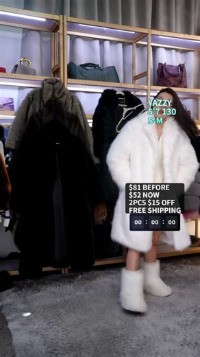 Elegant Faux Fur Fox Coat for Women