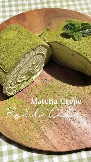 Delicious Matcha Crepe Roll Cake Recipe
