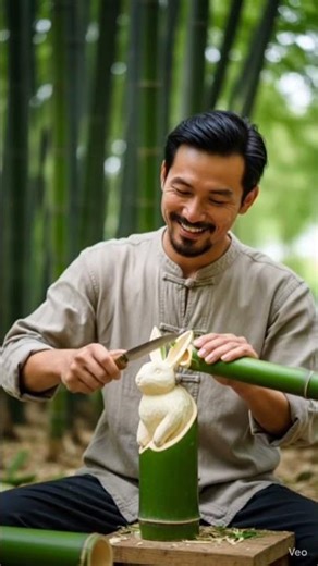 Bamboo Rabbit Making 🐰🌿 | Amazing Handcraft Art #2026short