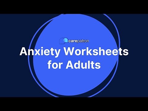 Anxiety Worksheet for Adults