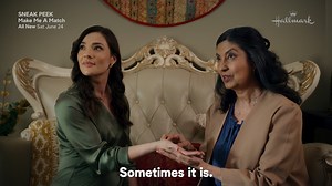 6.4K views · 288 reactions | See romance—and chemistry!—in a new way with this sneak peek at the all new "Make Me a Match," premiering Saturday at 8/7c! | Hallmark Channel | Facebook