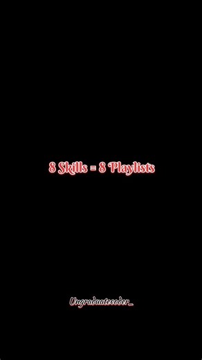 “8 Skills = 8 Playlists Every CS Student Must Save!” #codingskills #shortsindia #techshorts