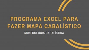 Planilha para Mapa Numerológico Cabalístico - Academia Sumeriana