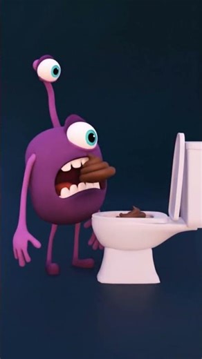 👾💩 Monster vs Funny Poo | Silly Animation | Comedy Cartoon VFX