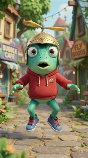 Froggy Found a Magic Helmet! 🪖🐸😂 | He Started Flying! #Shorts