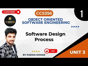 3.1 Software Design Process | OOSE | CCS356 | Anna university R2021 in Tamil