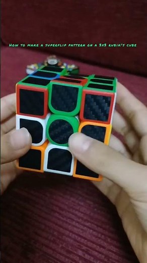 How to make a superflip pattern on a 3x3 rubik's cube #rubikscube #solving