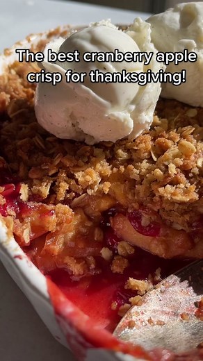 Cranberry Apple Crisp Recipe for Thanksgiving