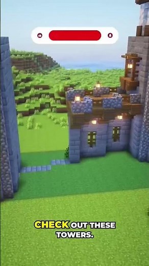 How to Build Massive Medieval Castle in Minecraft! 🏰#Gaming #VortexGaming #Shorts#viral #shortsfeed