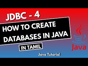#4 | How to create Databases in Java | JDBC in Tamil | JDB Connectivity in Tamil |