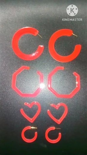 DIY Coral Resin Hoop & Heart Earrings | Trendy Handmade Jewelry Tutorial