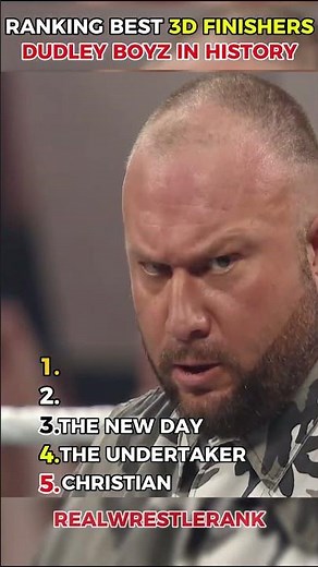 Ranking the Best 3D Finishers of The Dudley Boyz in History 💥🔥 #wwe #wrestling