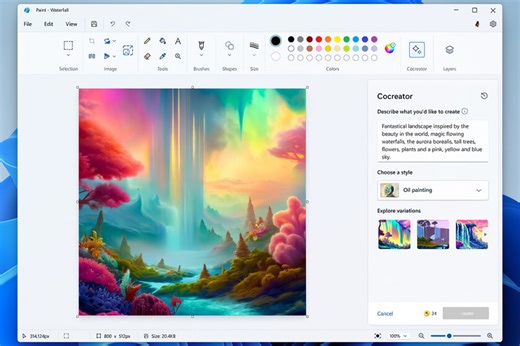 Dibujar con Paint nunca había sido tan fácil: así funciona la nueva e impresionante IA de DALL-E en Windows 11