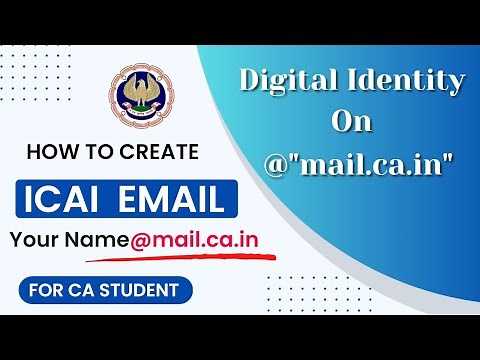 How To Create ICAI E-Mail || Every CA Student Must Watch