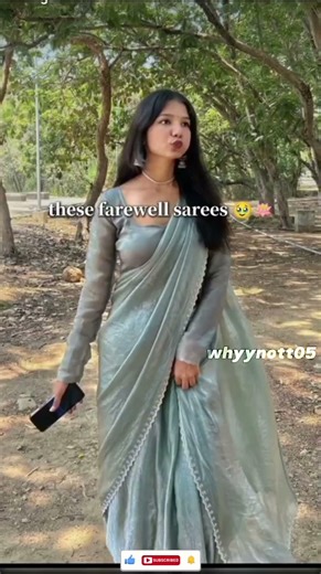 POV: farewell saree ideas ✨ elegant & aesthetic looks #farewell #sareelook #aesthetic #trending