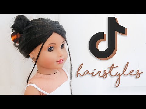 DIY TIKTOK INSPIRED HAIRSTYLES FOR DOLLS!