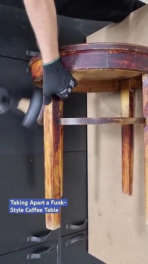 Taking Apart Vintage Coffee Table |Restoration Step 1