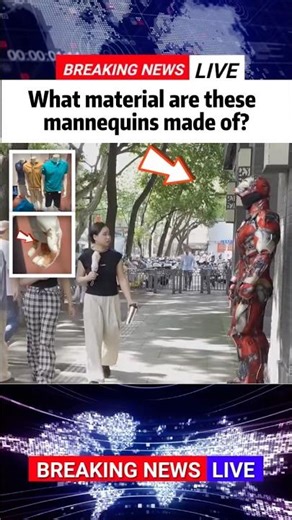 What material are these mannequins made of? #news #shorts