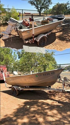 Estate Sale Auction! Featured Lot 184: Aluminum Boat & Trailer.